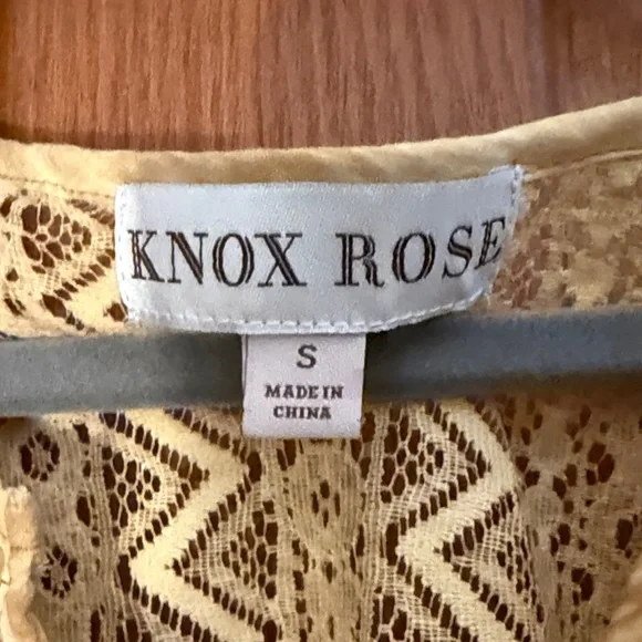 Knox Rose Mustard Embroidered Blouse - Picture 2 of 7